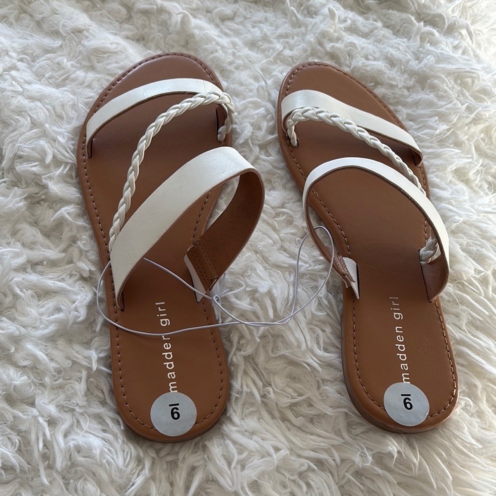 Madden Girl Women's White Sandals